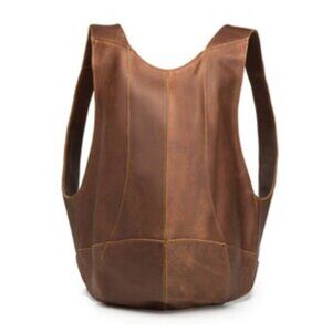 Handcrafted Artisan Anti-theft Genuine Leather Backpack - NEW!